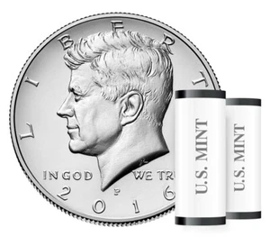 2016 P&D KENNEDY HALF DOLLAR Set (2 COIN SET) Brilliant Uncirculated!! - Picture 1 of 2