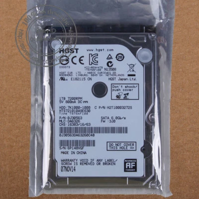 Hitachi 1 TB 2.5" 7200 RPM SATA 32 MB Hard Disk Drive HDD Laptop HTS721010A9E630 - Image 1 of 2