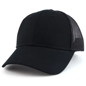 Youth Size Kid's Cotton Twill 6 Panel Trucker Mesh Baseball Cap - FREE SHIPPING - Picture 1 of 36