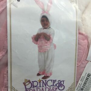 Princess Paradise Baby Girls White Zoey The Bunny Halloween Costume Size 12-18M