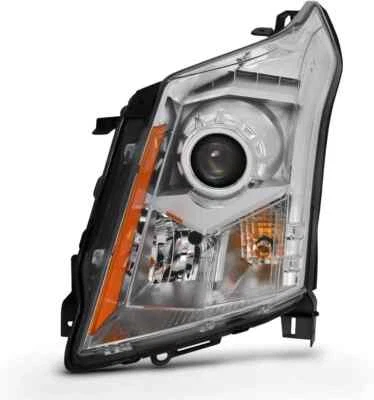Chrome Halogen Left Driver Side Headlight For 2010-2016 Cadillac SRX W/Bulb Foto 1 de 4