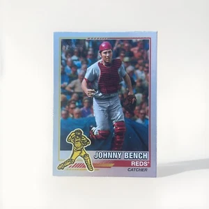 2025 Topps Heritage 1976 Redefined Johnny Bench Holographic #76R-3 - Picture 1 of 2