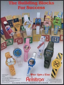 ARMITRON WATCHES - Original 1989 Trade AD / ADVERT _ GI Joe _ Muppets _ Barbie - Picture 1 of 1