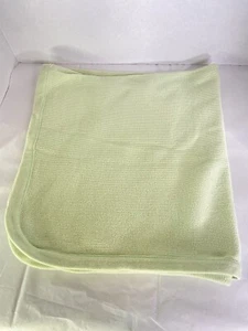 Parents Choice Pale Green Waffle Knit Baby Blanket Receiving Thermal - Picture 1 of 11