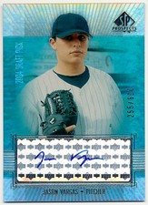 2004 Upper Deck SP Prospects JASON VARGAS Auto RC Philadelphia Phillies #/600