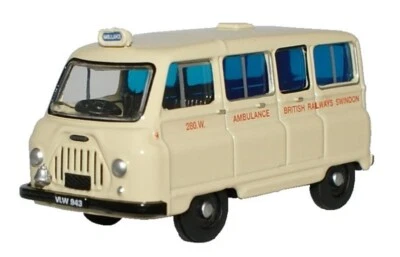Oxford Diecast Morris J2 Ambulance British Rail Die Cast Model 1:76 00 Scale New - Image 1 of 2