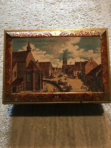 Tin Box Germany Otto E. Schmidt 1996  90469 Cookies Biscuits Storage Home Decor 
