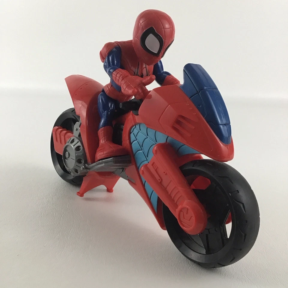 Figura de acción Marvel Super Hero Adventures Spider-Man Web Slinger Cycle Toy  Foto 1 de 4