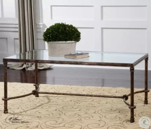 PICK UP ONLY Uttermost Furniture 24333 Warring Coffee Table, Bronze Patina - Picture 1 of 4