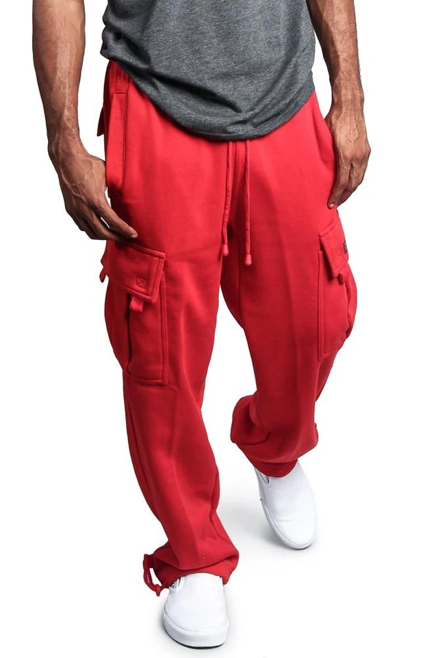 Pantalones deportivos G-Style EE. UU. para hombre de peso pesado polar de carga con bolsillo S~6XL-FL77 Foto 1 de 2