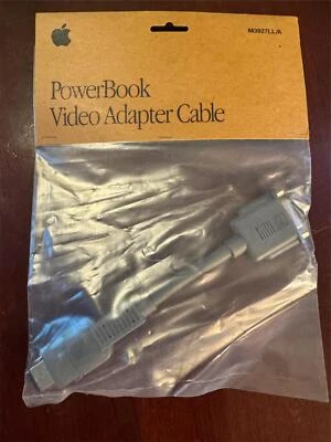 NUEVO Cable Adaptador de Video PowerBook Apple Macintosh De Colección para Video Externo Foto 1 de 4