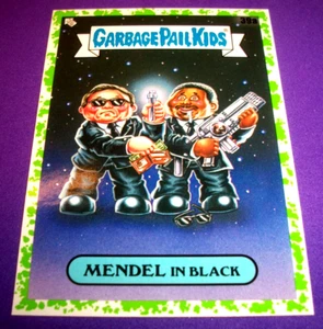 2023 Mülleimer Kinder InterGOOlatic grüner Rand "MENDEL IN SCHWARZ" #39a Sticker - Bild 1 von 1