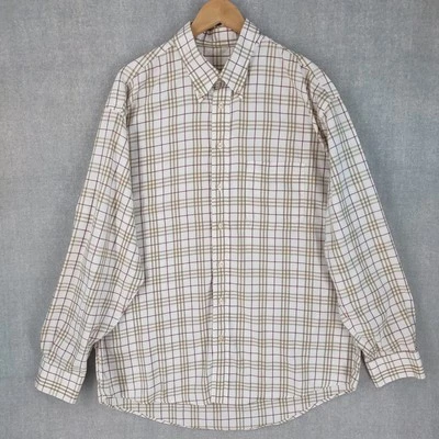 VTG BURBERRY Nova Check Shirt Men XL Button Down London Plaid Preppy USA Made - Image 1 of 4
