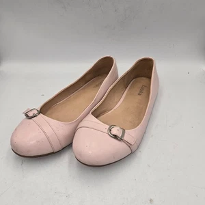 luoika woman shoe Size 10 Flats Pink Buckle Suede Slip On traction dress/casual - Picture 1 of 8