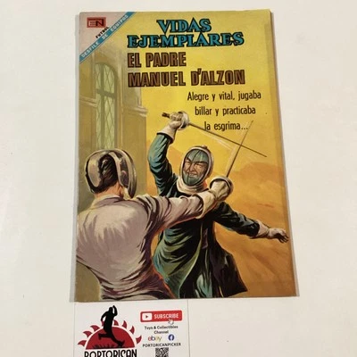 1968 SPANISH COMICS VIDAS EJEMPLARES #268 EL LADRE MANUEL D’ALZON NOVARO MÉXICO Foto 1 de 4