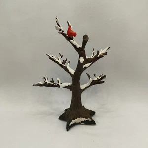 Dept. 56-Heritage Village-Tree with Snow & Cardinal on Branches - Picture 1 of 8