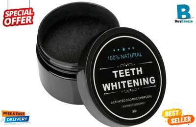 MEJOR Blanqueador De Dientes Carbon Activado Organico Aclarar Los Dientes NUEVO - Image 1 of 4