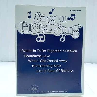 SING A GOSPEL SONG Songbook Vol 3 Daywind 1987 Southern Gospel Volume Three Vtg - Image 1 of 4