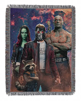 Northwest Guardians of the Galaxy Woven Tapestry Throw Blanket, 48" x 60", Space - Image 1 of 4
