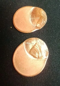 2 Total- Lincoln Memorial Cent Penny 75% Off Center Strike Error UnCirculated - Picture 1 of 5