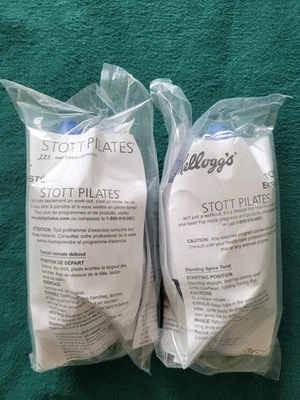 Kellogg's Stott Pilates 2 bolas tonificantes AZUL. Nuevo y todavía sellado de fábrica Foto 1 de 2