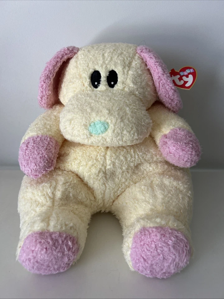 Ty Baby Dogbaby Almohada Pal 12" Peluche Sonajero Juguete Foto 1 de 4