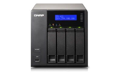 QNAP TS-421 - Sistema NAS a 4 dischi ad alte prestazioni - Immagine 1 di 3