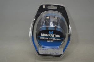 Manhattan FIREWIRE DEVICE CABLE 6-Pin / 6-Pin 1,8m / 6 ft. 380508 *New Unused* - Picture 1 of 4