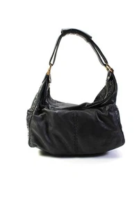 Tods Womens Black Stitch Detail Pockets Zip Shoulder Bag Handbag - Picture 1 of 5