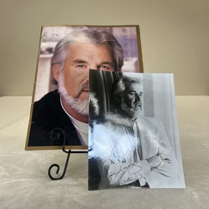 Kenny Rogers 1985 Concert Book An Evening With Kenny & Autographed Photograph - Picture 1 of 12