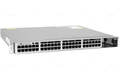 Cisco WS-C3850-48T-L 48x RJ-45 1Gb LANBASE Ethernet Switch - Image 1 of 4