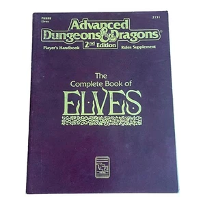 Advanced Dungeons & Dragons (AD&D) - The Complete Book of Elves (1st Print) 2131 - Picture 1 of 16