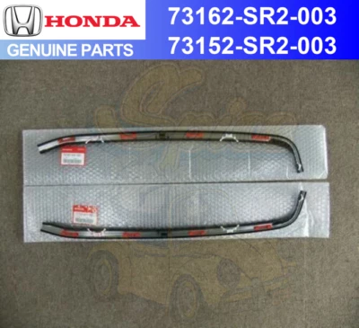 Honda Genuine  Civic del Sol 93-97 Molding Assembly RH+LH Front Windshield Side - Image 1 of 4