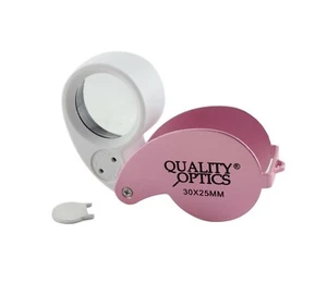 Qualitätsoptik USA klappbare Juweliere Lupe Taschenlupe Lupe 30x beleuchtetes Licht - Bild 1 von 5