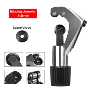 1/8"-1 1/4" Heavy Duty Pipe Cutting Machine 4mm-28mm Fiber Optic Cable Stripper  - Picture 1 of 10