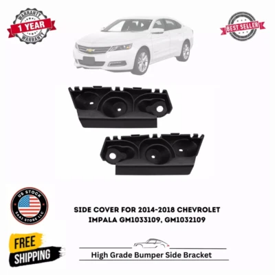 Bumper Bracket For 2014-2016 Chevrolet Impala Set of 2 Front Left & Right Side - Изображение 1 из 4