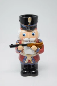 RARE Yankee Candle Nutcracker w Rifle / Gun Tealight Holder Christmas Soldier - Picture 1 of 7