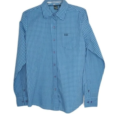 Camisa Cruel Niña Mujer Talla Grande Manga Larga Cuello Abotonado Bolsillo Azul Foto 1 de 4