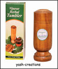 VIJAYSAR Wooden Herbal Glass Tumbler 60 ml Ayurveda Wood Glass For Health Care