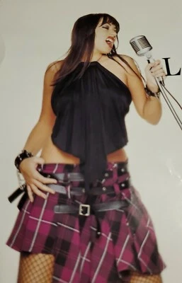 Leg Avenue Small Rock Star Girl Outfit Skirt Halter Top plaid costume halloween — 第 1/4 张图片