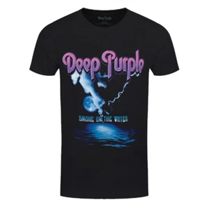 Deep Purple T-Shirt Smoke On The Water Band Official New Black - Picture 1 of 4