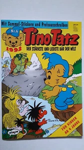 Tino Tatz Nr.6 von 1992 mit Sammel-Stickern - TOP Z0-1 Comicheft Ehapa - Picture 1 of 4