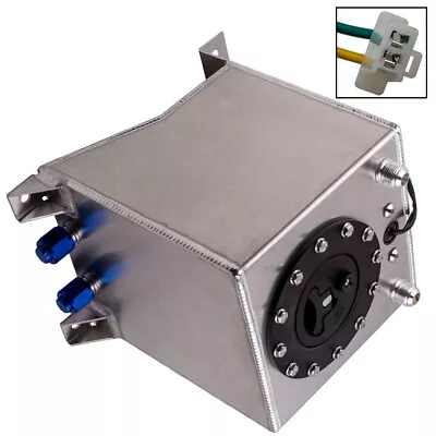 Universal 10 Liter Fuel Cell Tank Can Aluminum Racing Drift With Level Sender • 80.75€