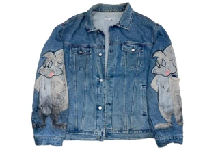ICEBERG HISTORY PEPE LE PEW JEAN JACKET - Picture 1 of 18