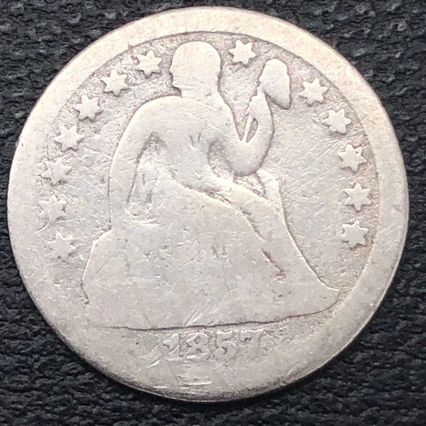 1857 O Seated Liberty Dime 10c Circulated #32705 Cover