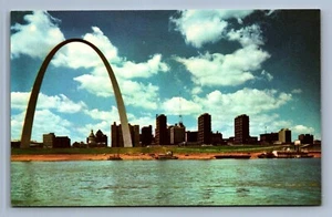 Postkarte Vintage Missouri Gateway Arch und Downtown St Louis Skyline - Bild 1 von 2