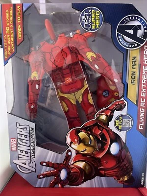 New Marvel Avengers Assemble Iron Man Flying RC Extreme Hero Toy Remote Control - Image 1 of 4