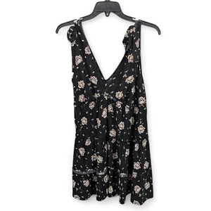 Miss Selfridge ASOS Women's Thermal Tiered Sleeveless Mini Dress Floral NWT sz 6 - Picture 1 of 6