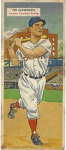1955 Topps Double Headers #121 Ted Kluszewski & #122 Jim Owens Baseballkarte - Bild 1 von 3