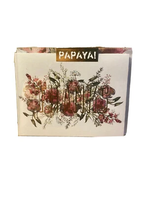 “Gold Floral Thanks” Papaya Art Thank You Boxed Set of 6 Cards with envelopes - Image 1 of 4